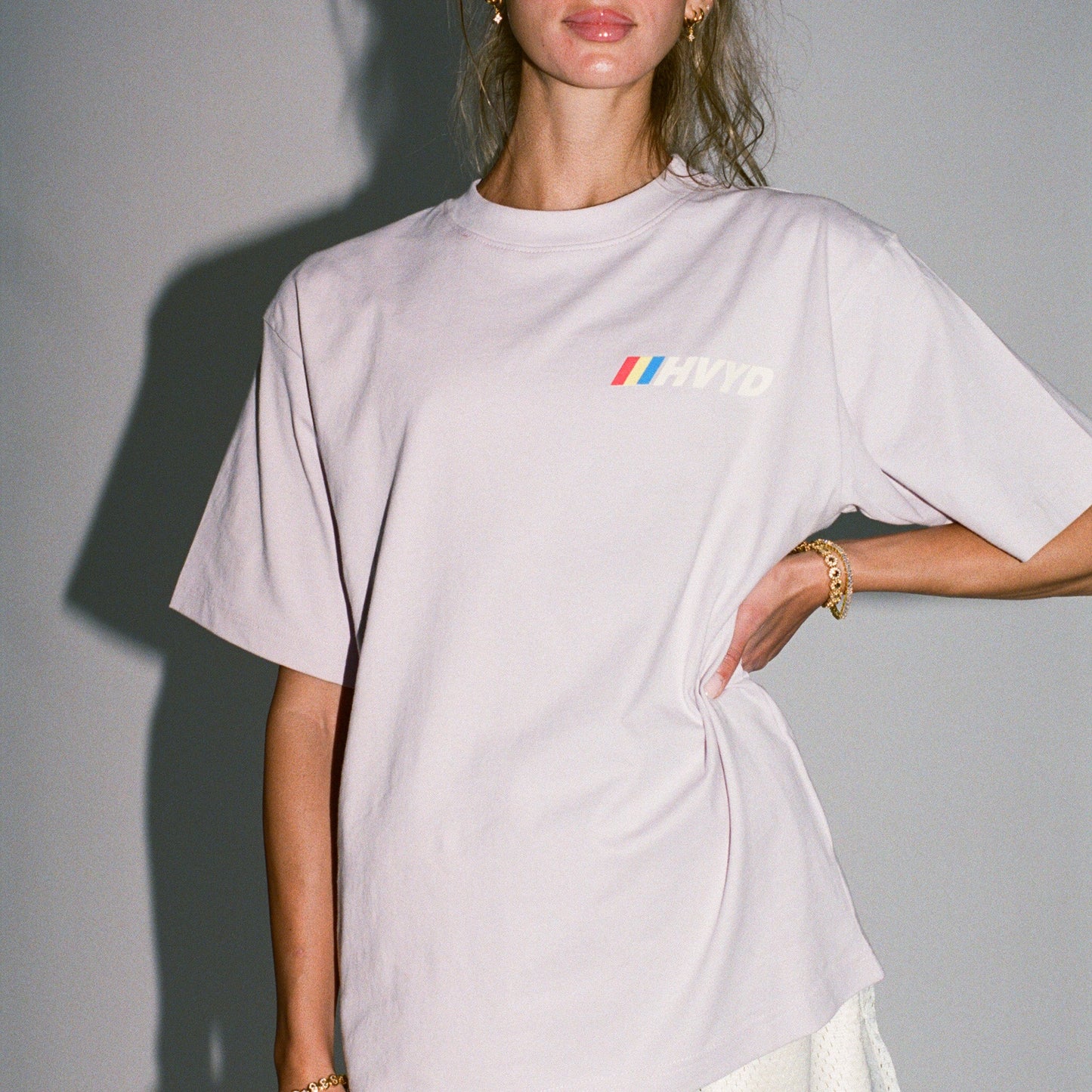 002 HVYD Race T-Shirt — Lavender Fog
