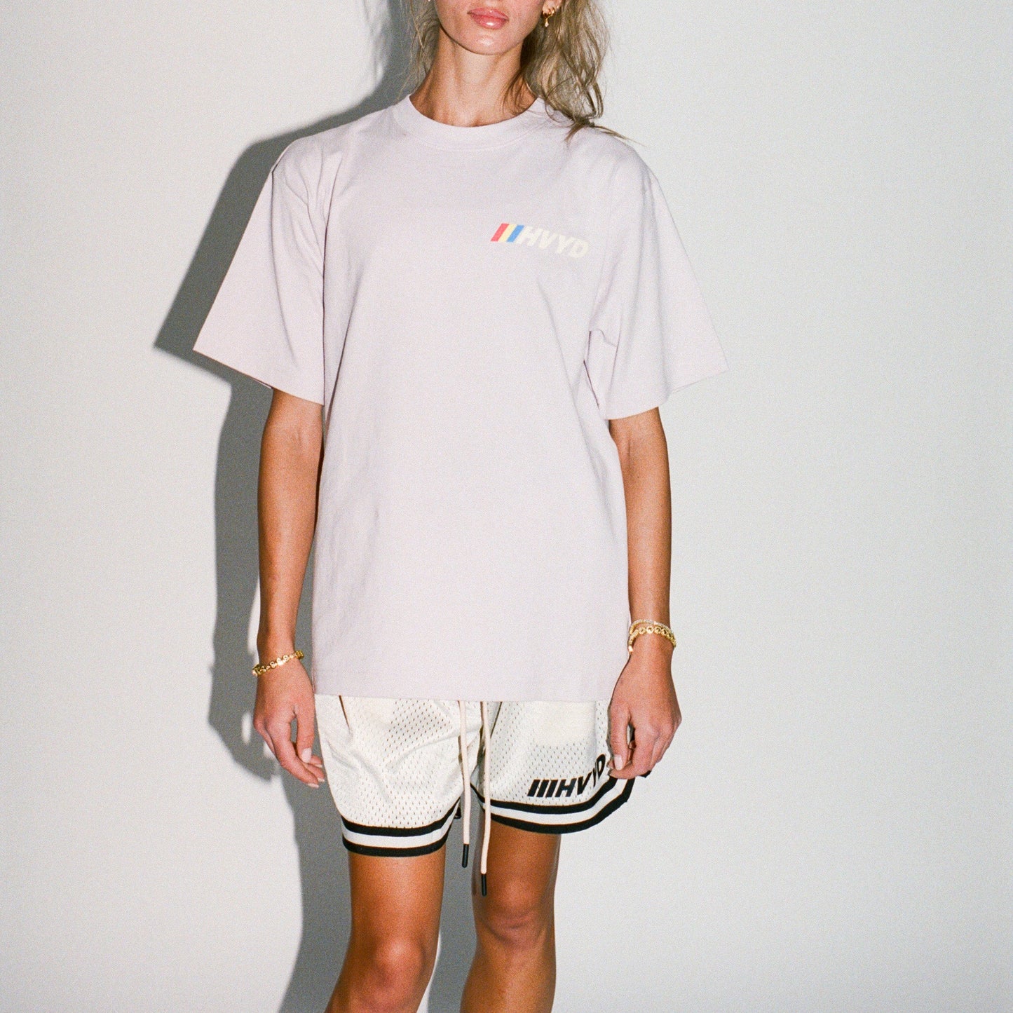 002 HVYD Race T-Shirt — Lavender Fog