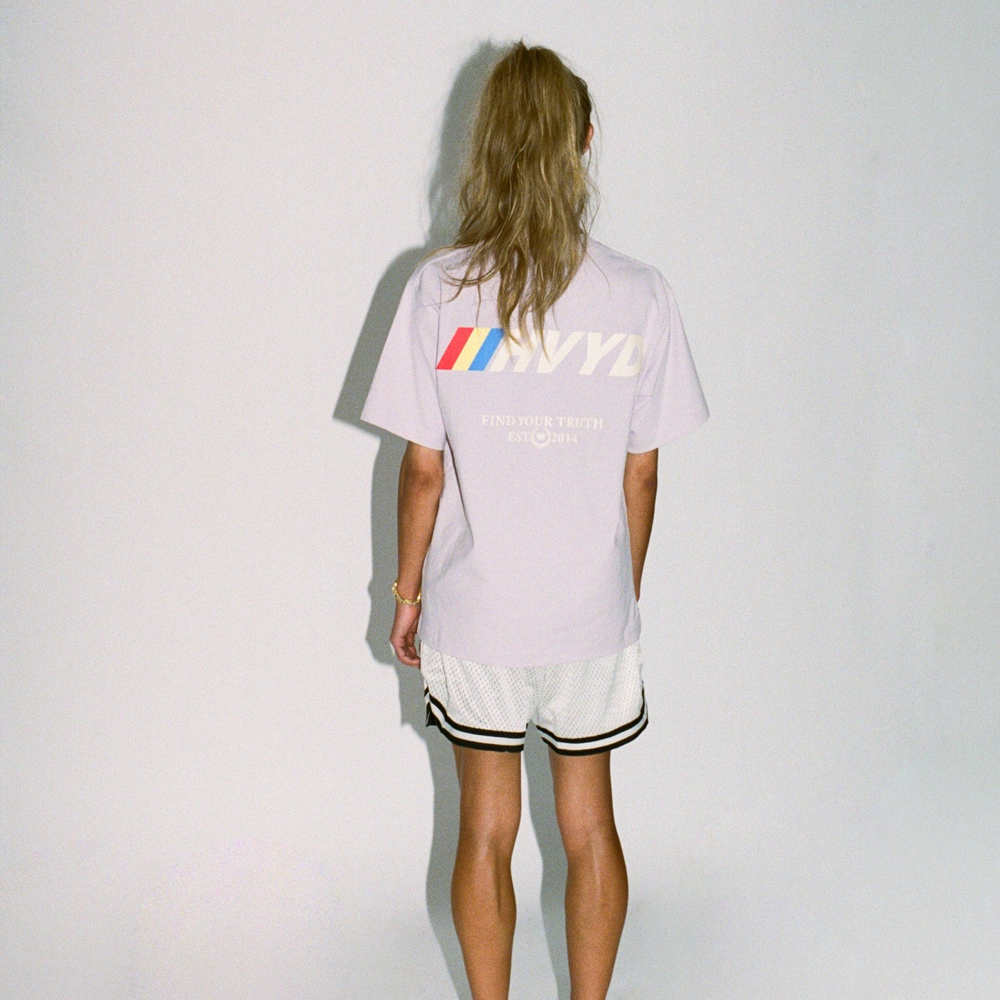 002 HVYD Race T-Shirt — Lavender Fog