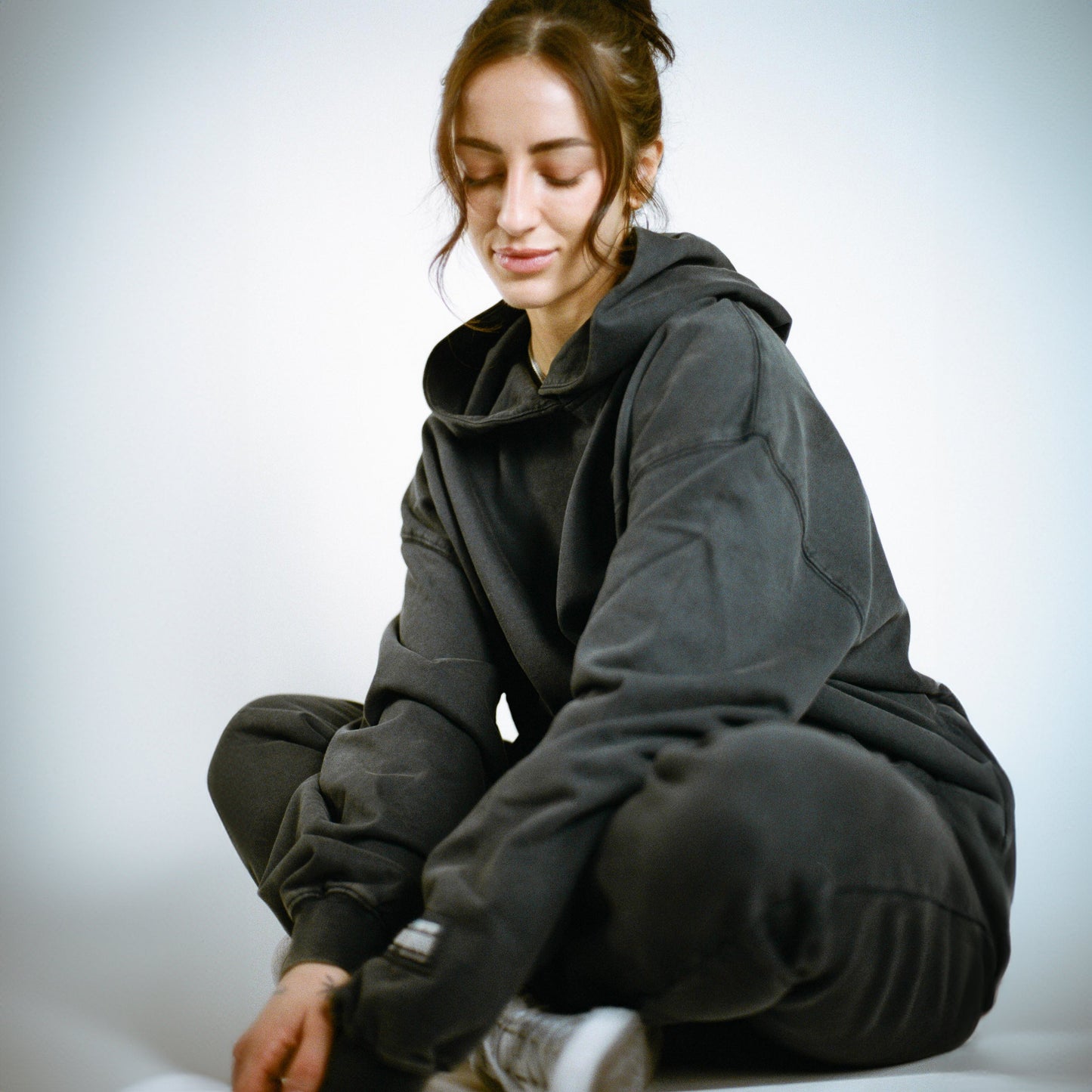 006 HVYD Truth Terry Hoodie — Studio Black