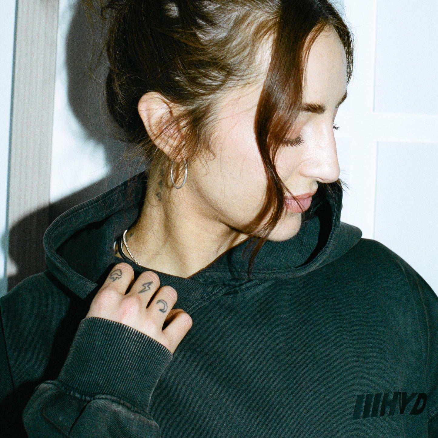 006 HVYD Truth Terry Hoodie — Studio Black
