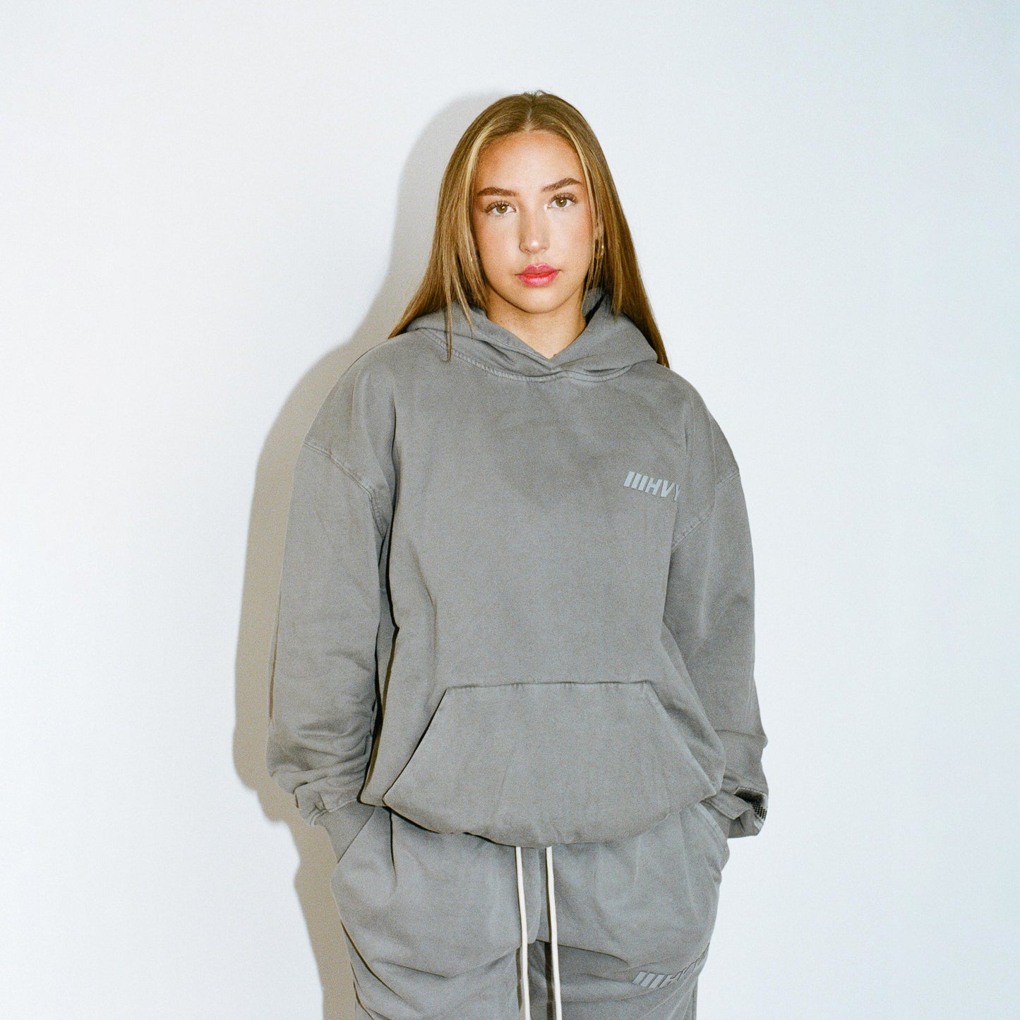 006 HVYD Truth Terry Hoodie — Glacier