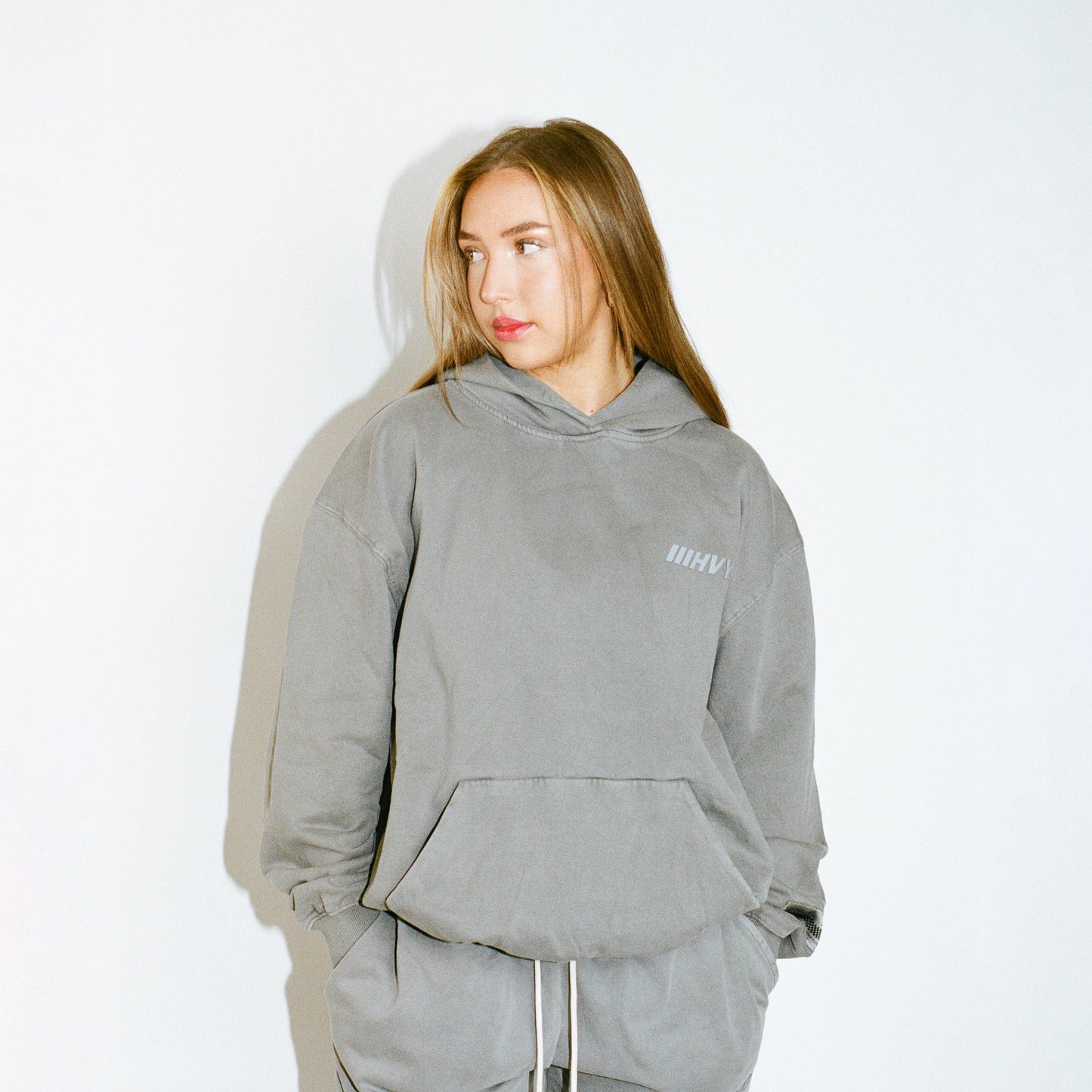 006 HVYD Truth Terry Hoodie — Glacier