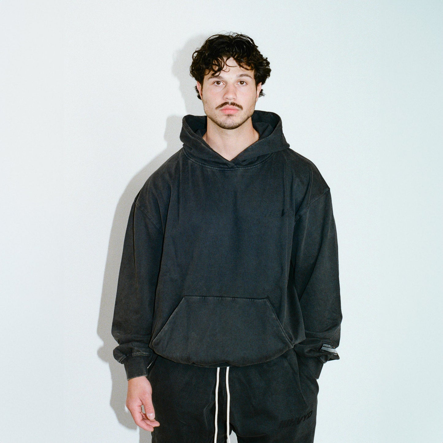 006 HVYD Truth Terry Hoodie — Studio Black