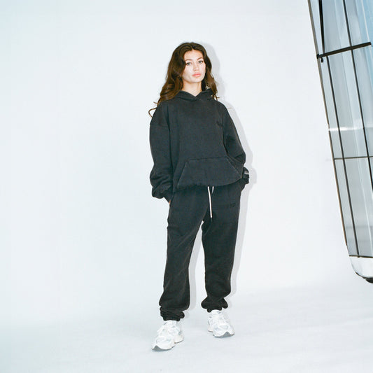006 HVYD Truth Terry Sweatpants — Studio Black