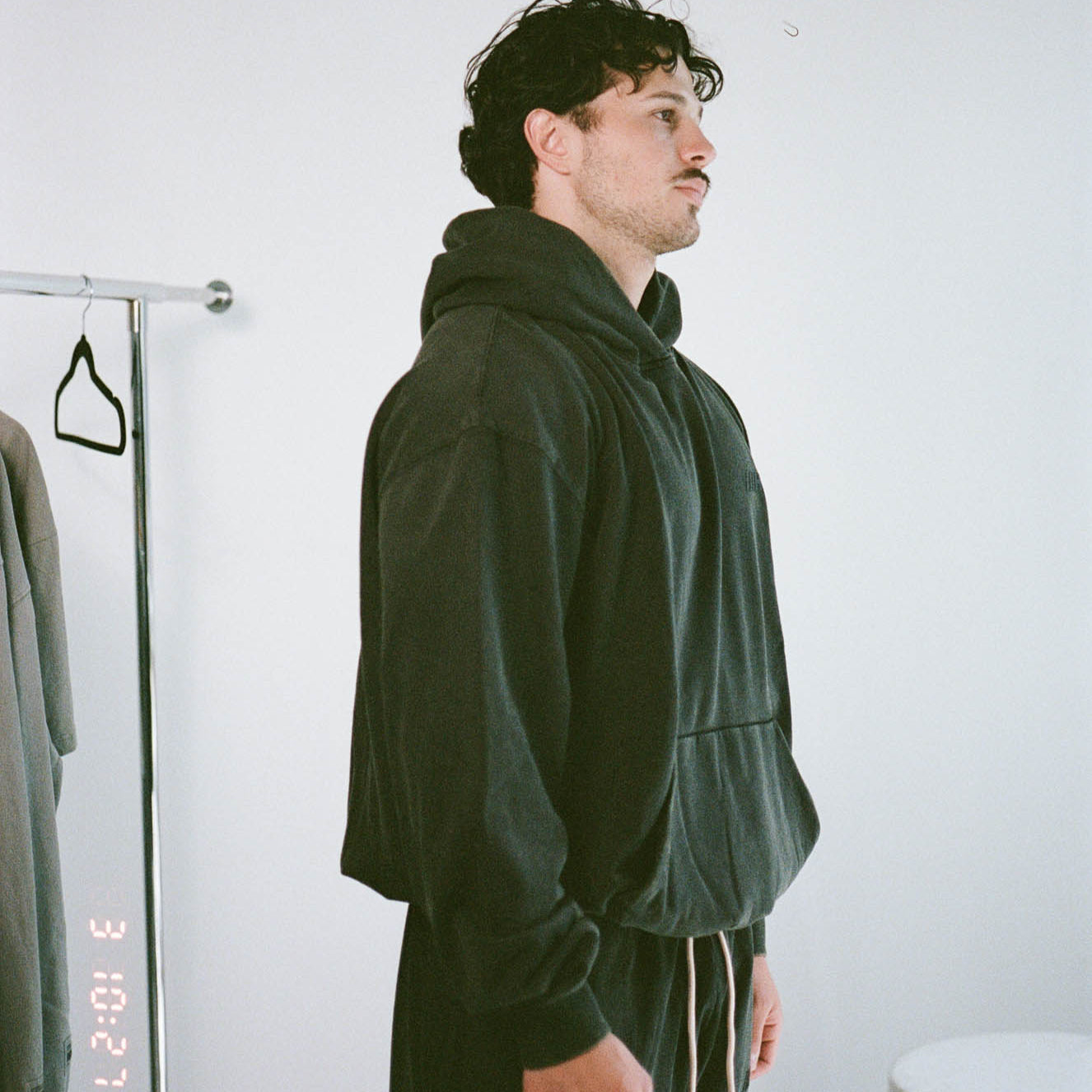 006 HVYD Truth Terry Hoodie — Studio Black