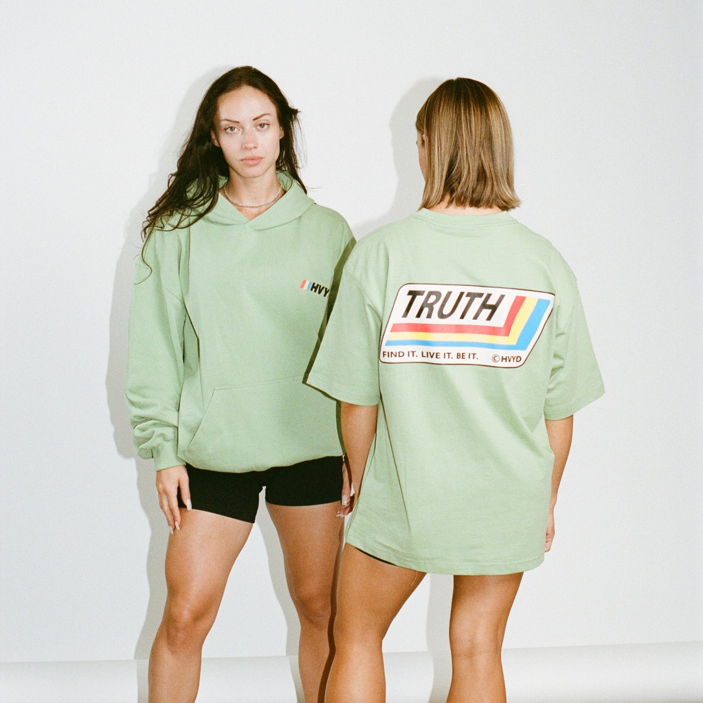 002 HVYD Race Terry Hoodie — Lime
