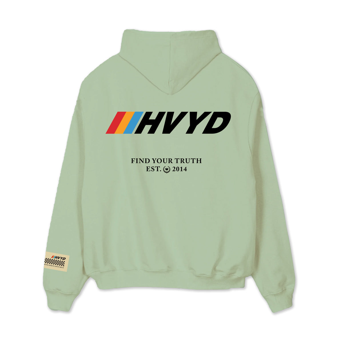 002 HVYD Race Terry Hoodie — Lime