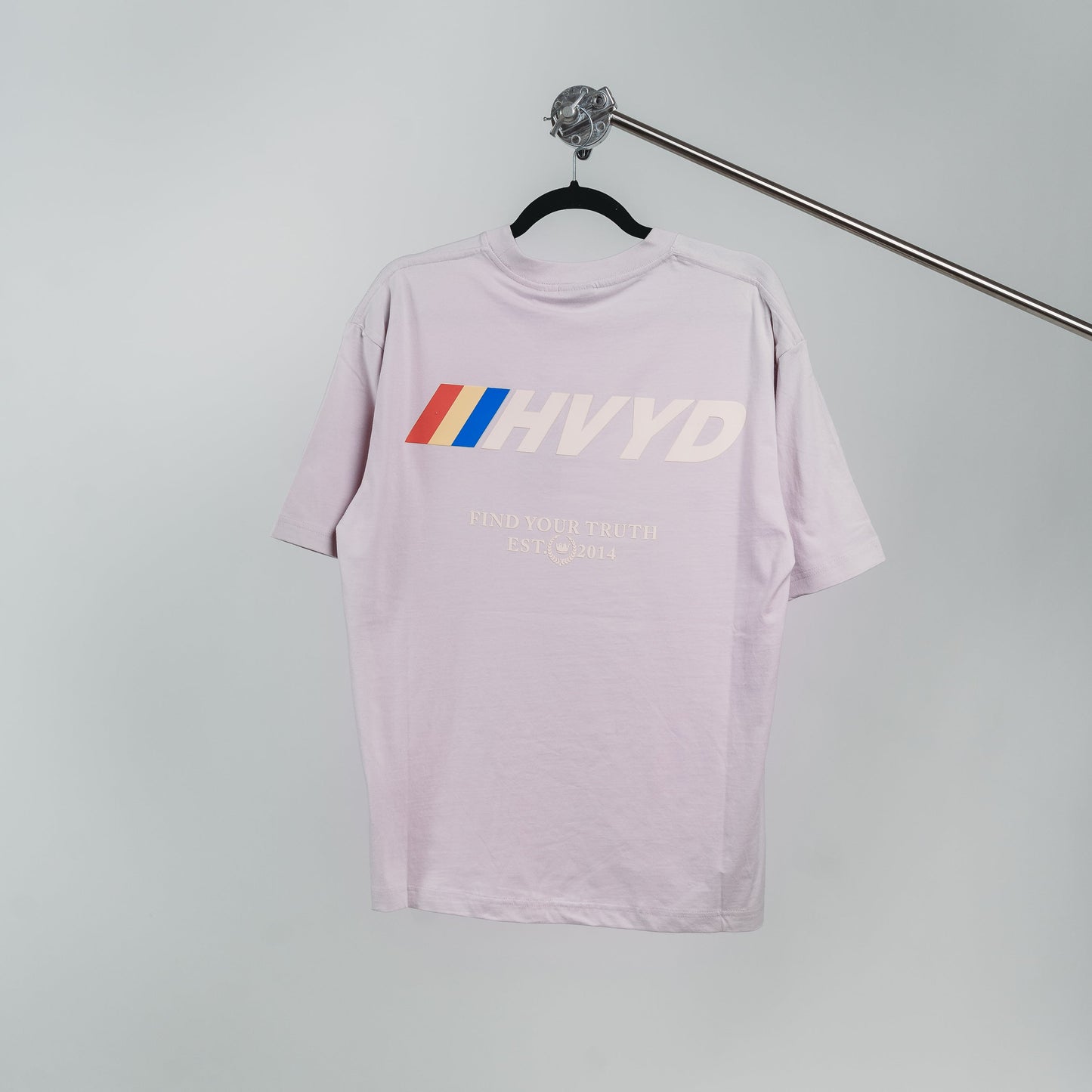 002 HVYD Race T-Shirt — Lavender Fog