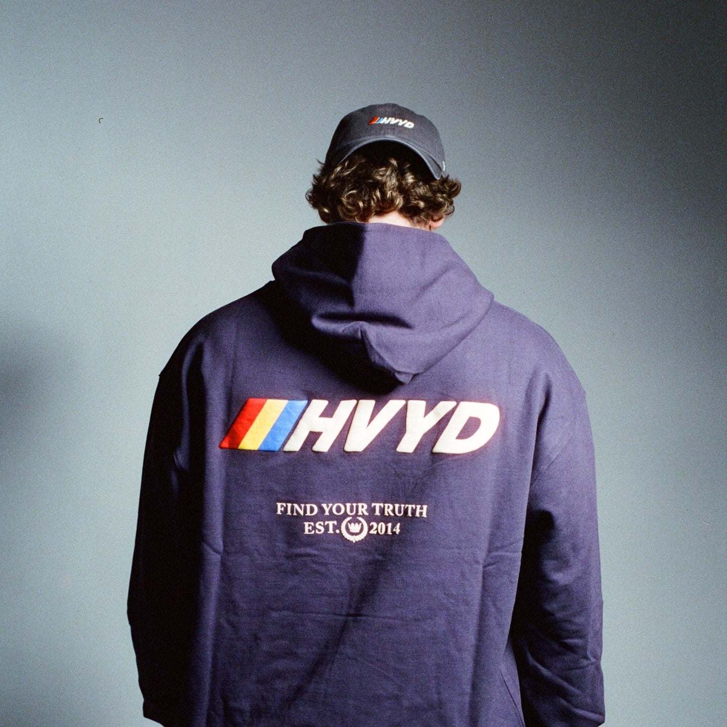 007 HVYD Race Terry Hoodie — Night Shadow Blue
