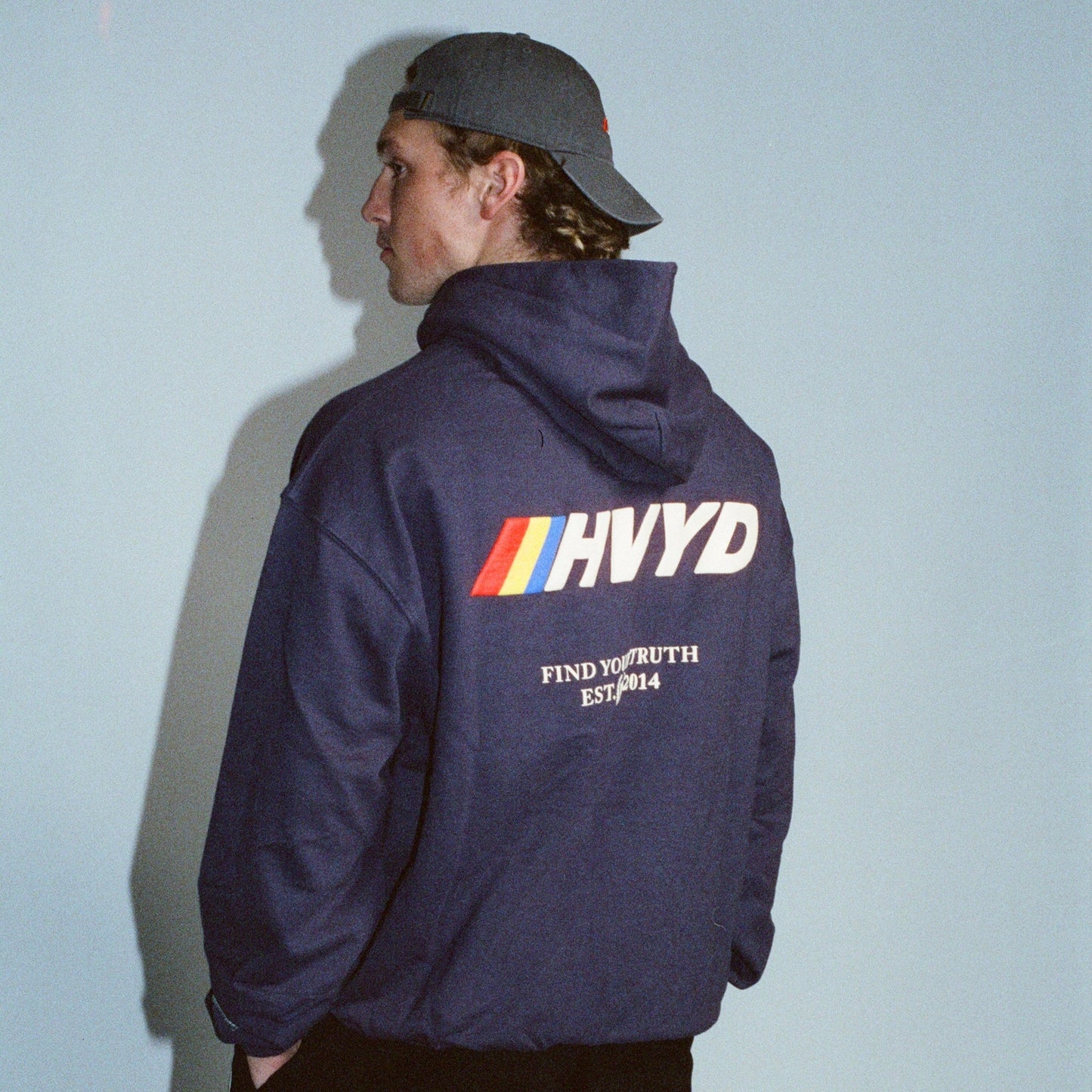007 HVYD Race Terry Hoodie — Night Shadow Blue