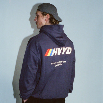 007 HVYD Race Terry Hoodie — Night Shadow Blue