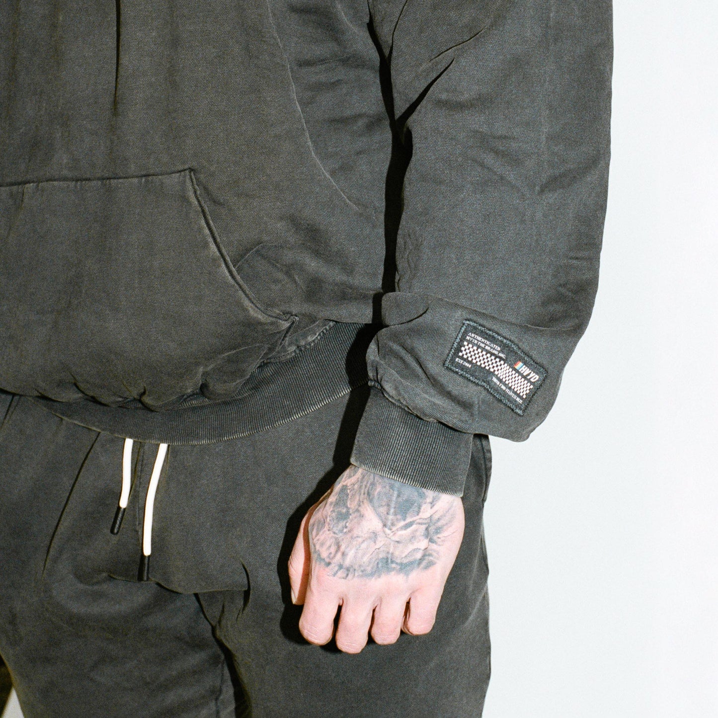 006 HVYD Truth Terry Hoodie — Studio Black