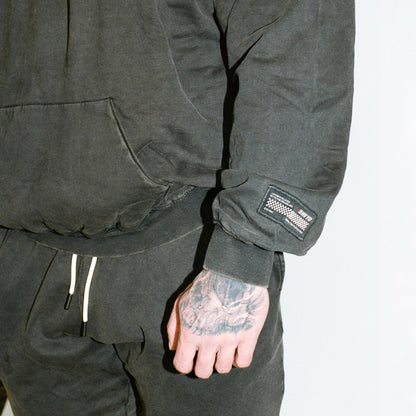 006 HVYD Truth Terry Hoodie — Studio Black