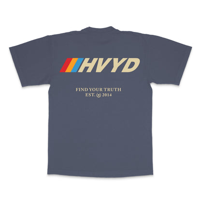 007 HVYD Race T-Shirt — Night Shadow Blue