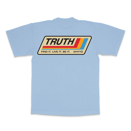 002 HVYD Truth Re-Edition T-Shirt — Clear Blue