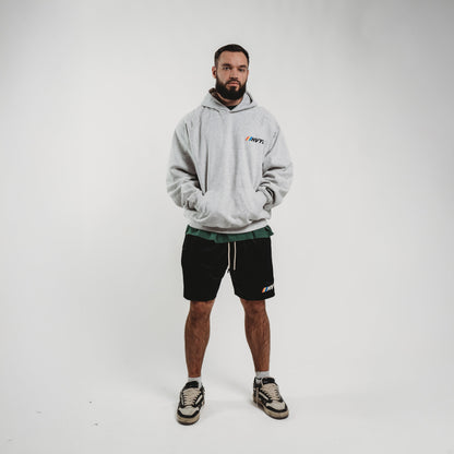 003 HVYD Race Fleece Hoodie — Heather Grey