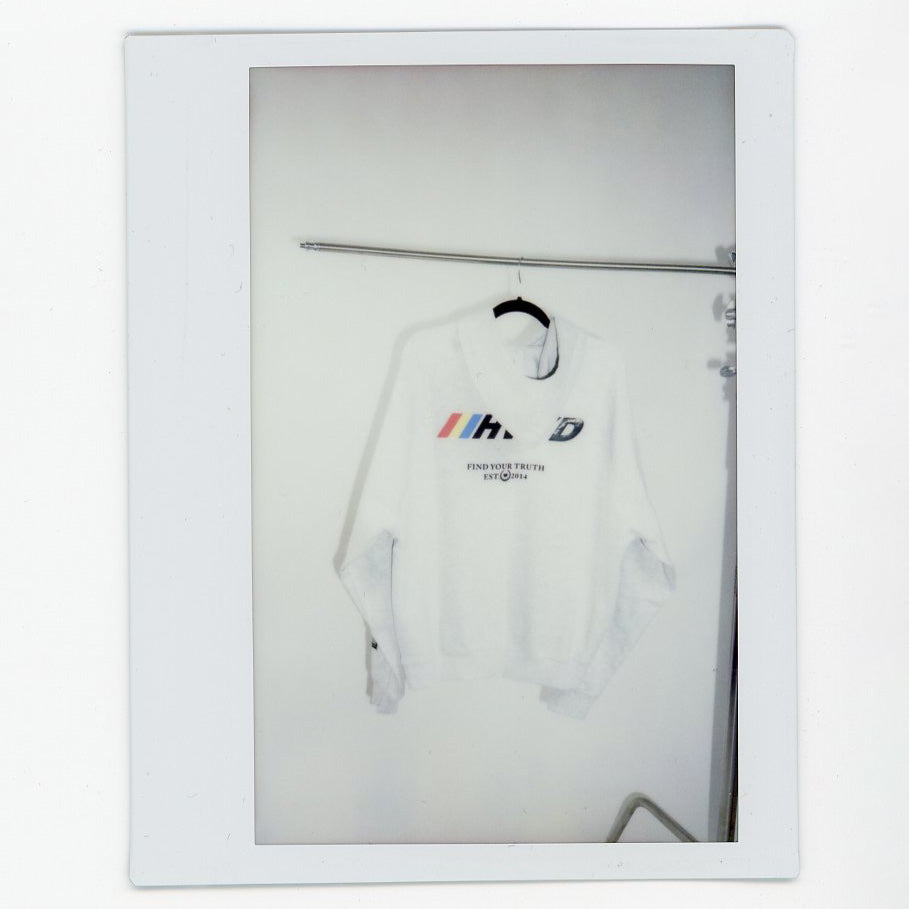 003 HVYD Race Fleece Hoodie — Heather Grey
